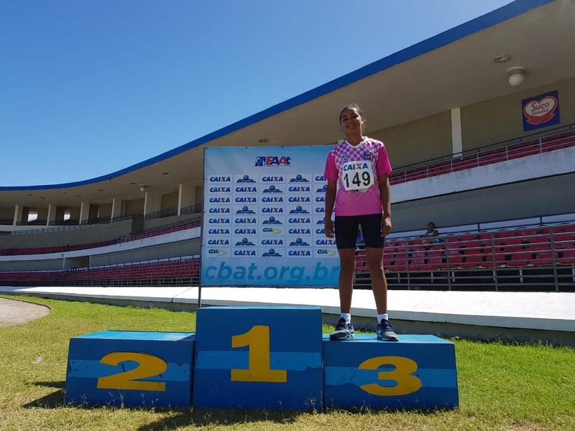 Emiliane dos Santos foi Bronze nos 100 metros (sub 16)